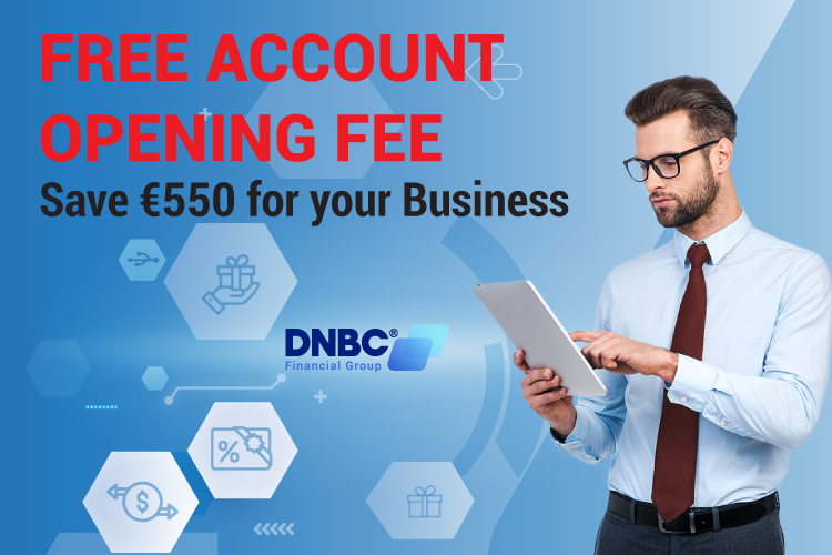 SONDERANGEBOT: Kostenlose Kontoeröffnungsgebühr - Sparen Sie noch heute € 550 für Ihr Unternehmen